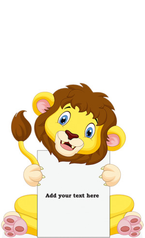 Lion cardboard cutout web