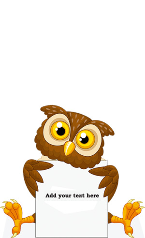 owl cardboard cutout web