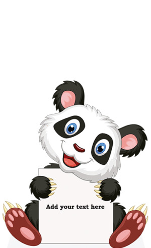 panda cardboard cutout web