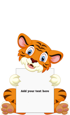 tiger cardboard cutout web