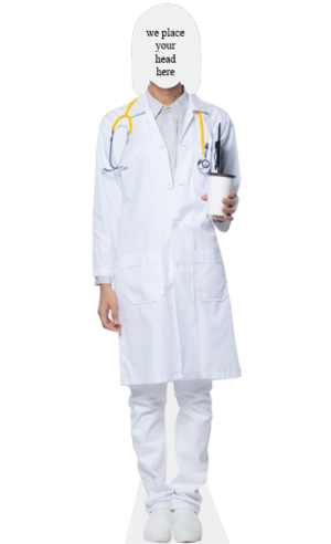 Female Doctor in White Body CCGLOFDRWHT